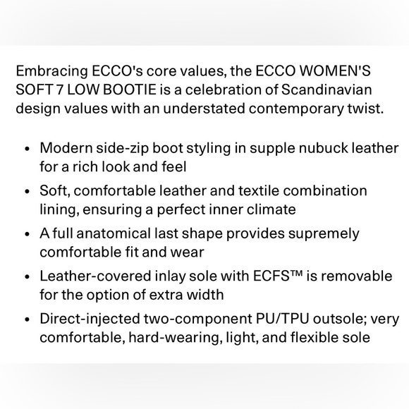 Ecco Soft Low Bootie Sz 9 - Picture 11 of 11